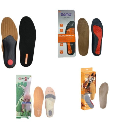 PLANTARI ANATOMICI IN EVALUX, COTONE E ALTRI MATERIALI TRASPIRANTI